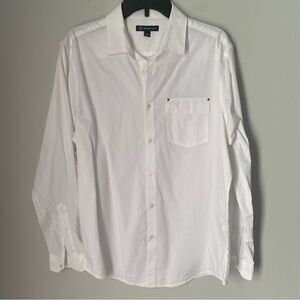 INC International Concepts Men’s White Button Down Shirt
